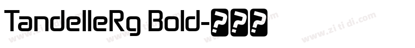 TandelleRg Bold字体转换